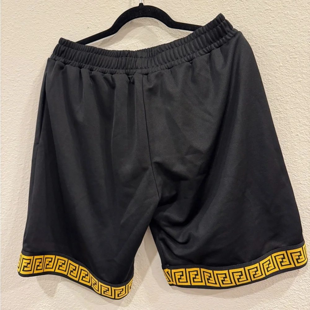 FENDACE | FENDI X VERSACE BERMUDA FENDI FF GRECA MEN SHORTS - Picture 6 of 9